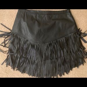 Leather skirt